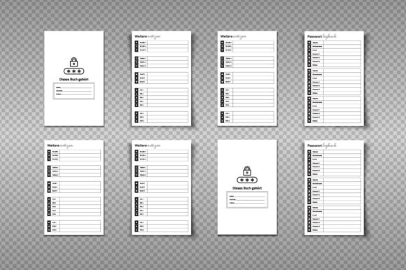 Download German Language Password Book Interior - Language Collection