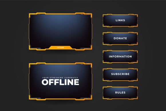 Download Online Game Screen Panel Template Vector - Game screen Collection