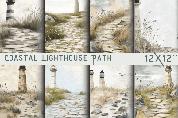 Download Coastal Lighthouse Path Wallpaper - Wall Collection