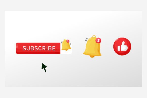 Download Subscribe Button, Like and Notification - Subscribe button Collection