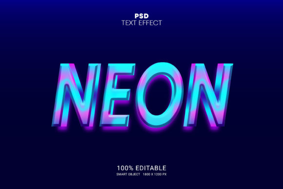 Download Neon Editable Text Effect - Editable text Collection