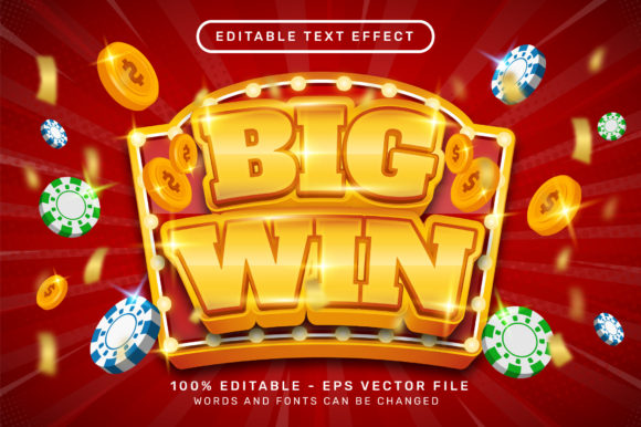 Download Big Win 3d Editable Text Effect - Editable text Collection