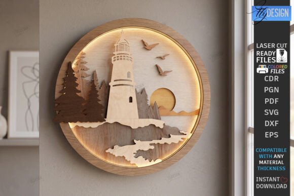 Download 3D Layered Wall Decor Laser Cut | Art - Wall Collection