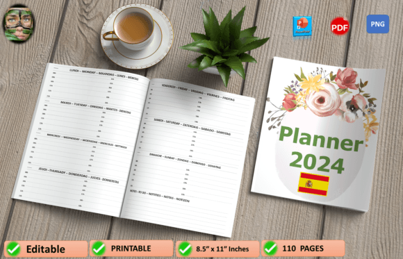Download 2024 Planner Kdp Interior Spain Language - Language Collection