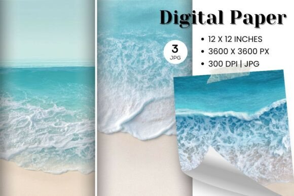 Download Wave Sea Beach Background Wallpaper_46 - Wall Collection